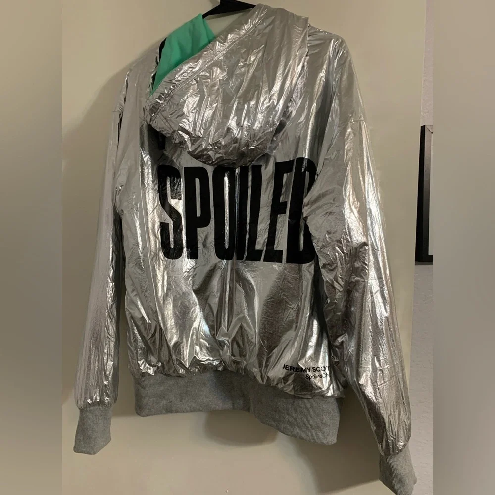 NWOT Limited Edition Chrome Hoodie designed by Jeremy Scott, Size Small - Picture 2 of 6
